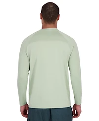 Spyder Men's Textured Panel Long -Sleeve Upf 50+ Rashguard