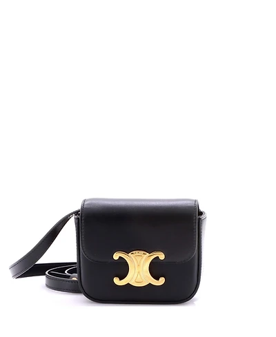 Pre-Owned Celine Mini Triomphe Shoulder Bag Smooth Calfskin