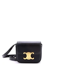 Pre-Owned Celine Mini Triomphe Shoulder Bag Smooth Calfskin