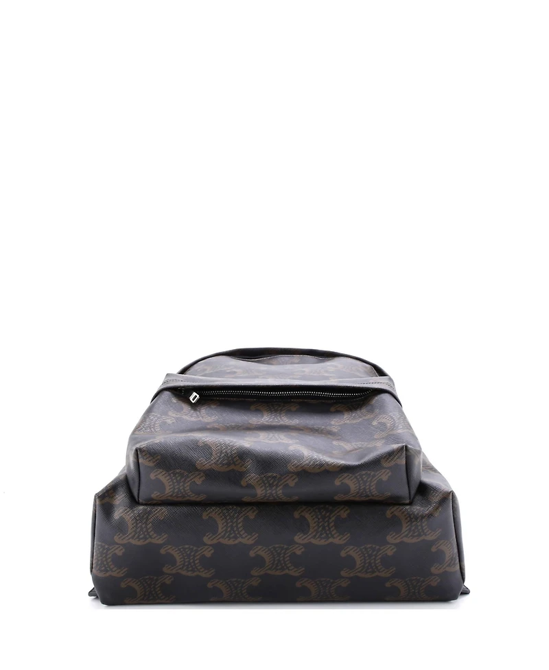 Pre-Owned Celine Medium Front Pocket Backpack Triomphe Xl Coated Canvas