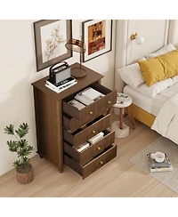 flynama Modern 3 Drawer Dresser Finish Sturdy Construction for Bedroom Living Room Storage