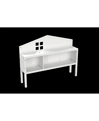 Flynama Full Size Headboard Storage Cabinet with Chalkboard for Montessori Bed