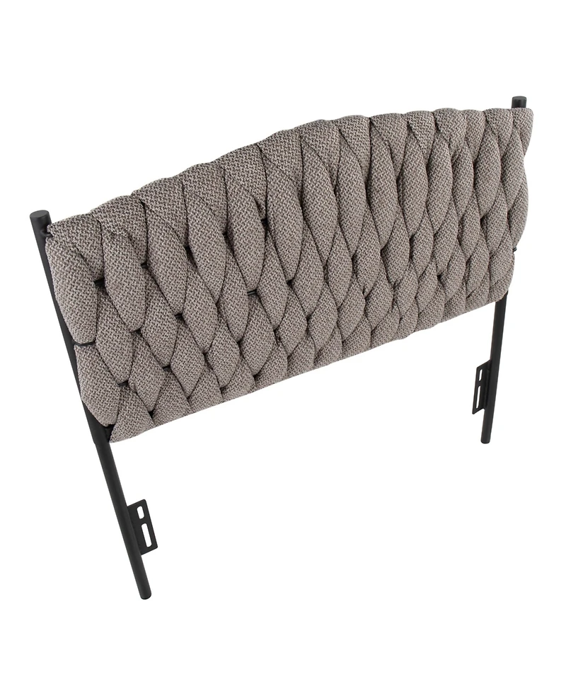 Flynama Fabric Twin Headboard with Faux Jewel Tufting Adjustable Height 41 to 53 inch