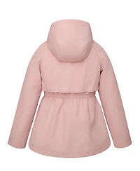 Rokka&Rolla Girls Trench Coat Hip-Length Hooded Jacket