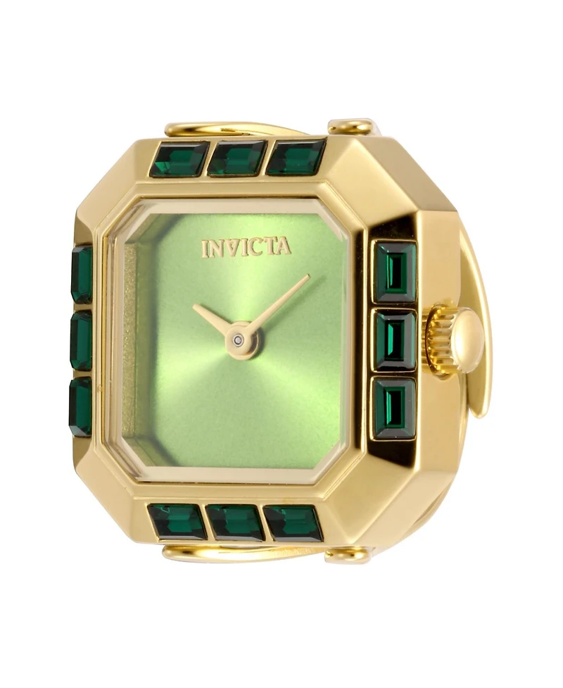 Invicta Women's Mini Quartz 2 Hand Dial Ring Watch