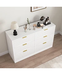 flynama 5 Drawer Classic Dresser Multipurpose Cabinet for Kids Room Home Furniture With Spacious Drawers Easy Assembly.