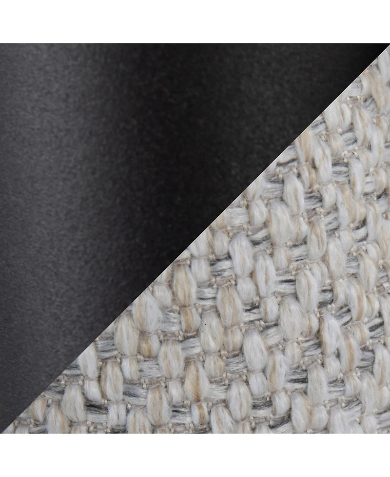 Flynama Queen Size Headboard Metal and Cream Fabric by Panel with Faux Leather Easy Clean Adjustable Height