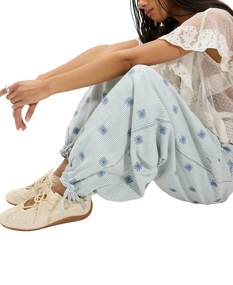 Free People Women's Mid-Rise Wide-Leg Pants