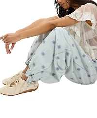 Free People Women's Mid-Rise Wide-Leg Pants