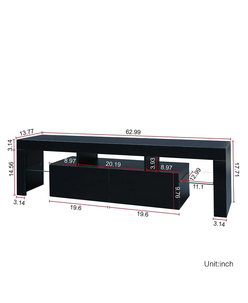 Rainsken Led Tv Stand for 55 Inch Tv