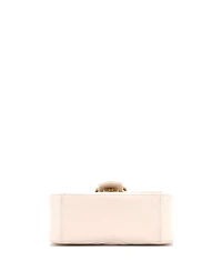 Pre-Owned Gucci Mini Gg Marmont Top Handle Flap Bag Matelasse Leather