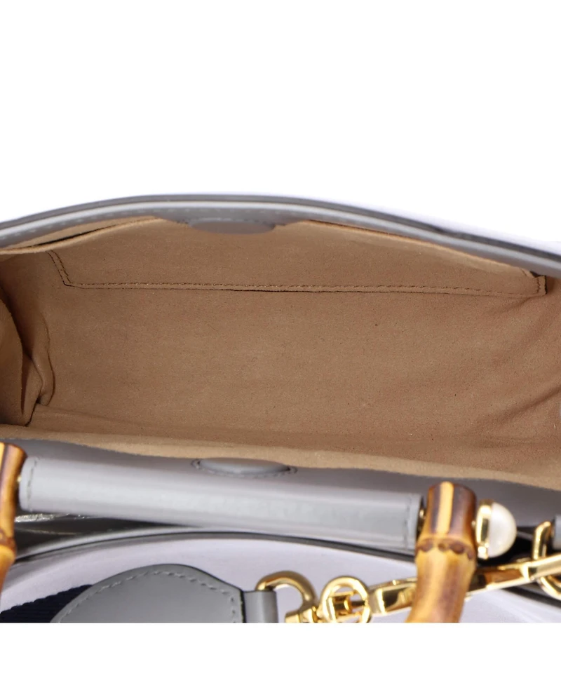 Pre-Owned Gucci Mini Nymphaea Top Handle Bag Leather