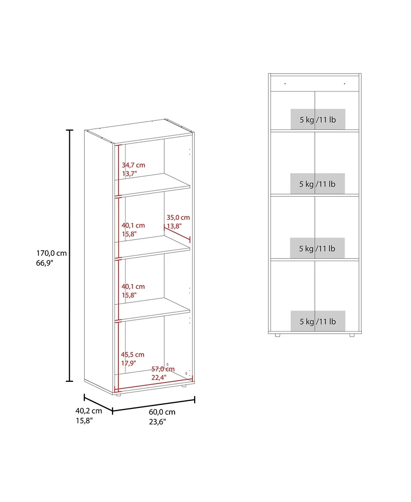 flynama Tolleson 3-Door Tall Wardrobe Armoire 4 Shelves Hanging Rod Freestanding Storage