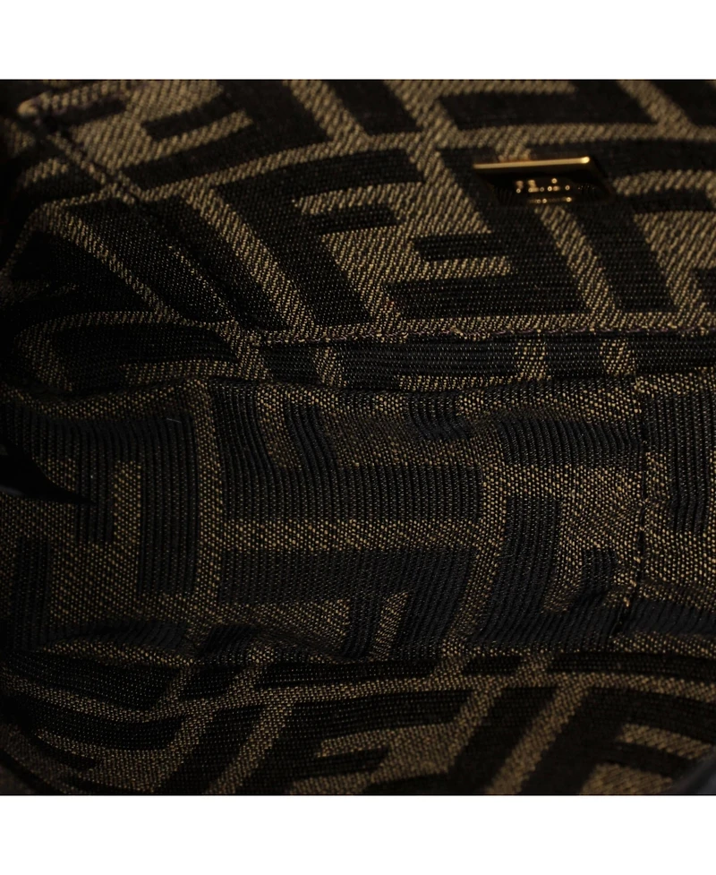 Pre-Owned Fendi Mini Baguette Nm Bag Zucca Canvas