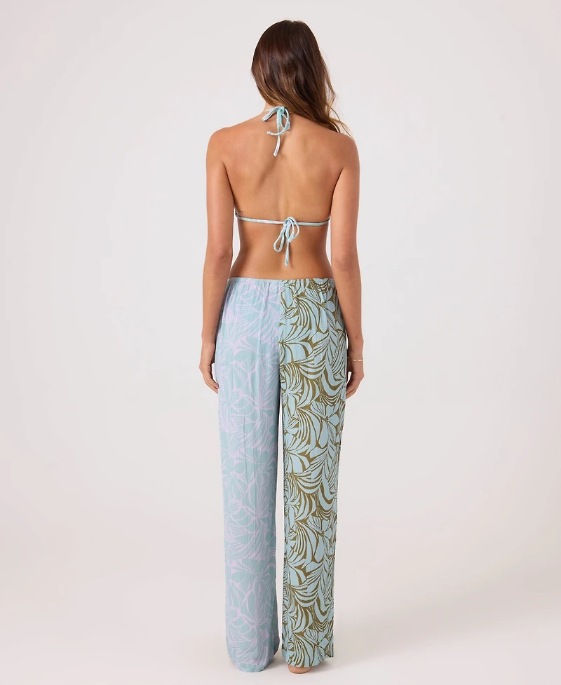 Roxy Women's Tie-Front Long Swim Cover Up Pants