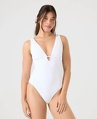 Roxy Juniors' Haleiwa Plunge-Neckline One-Piece Swimsuit