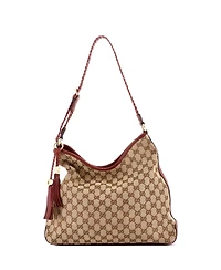 Pre-Owned Gucci Medium Marrakech Hobo Gg Canvas