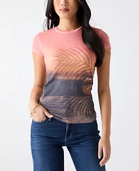 Guess Women's Short-Sleeve Crew Neck T-Shirt