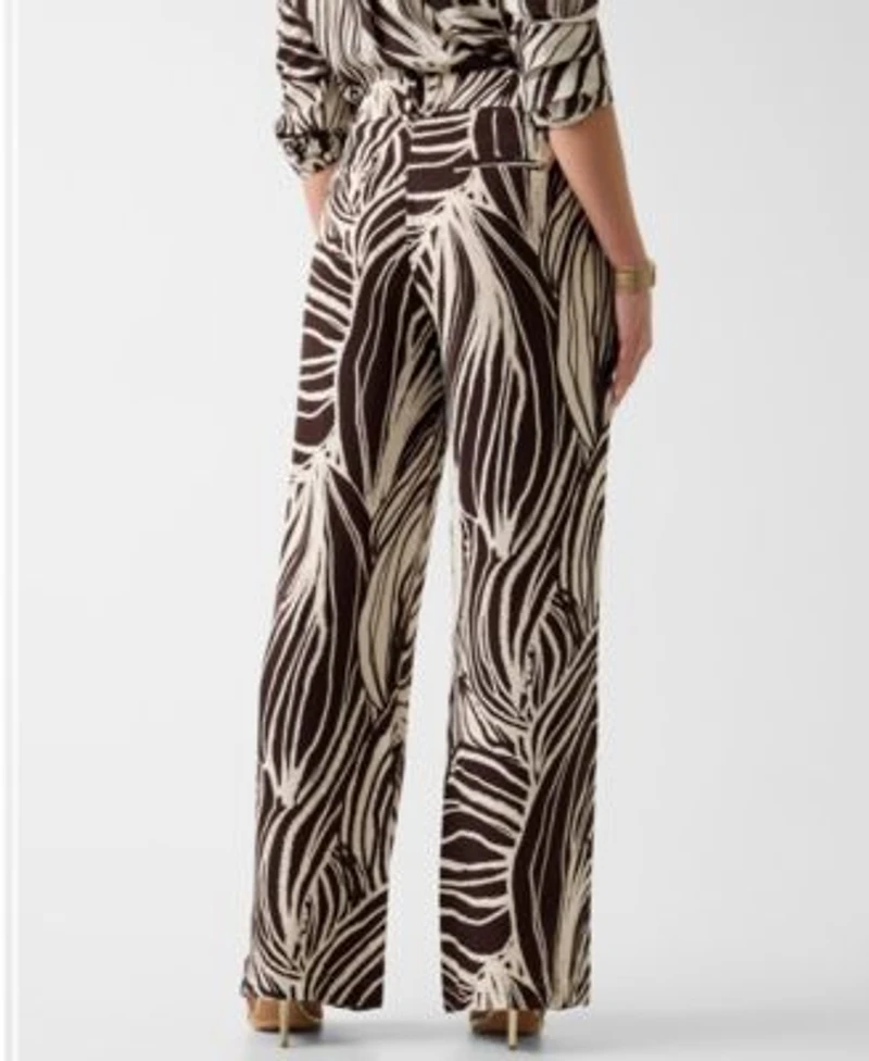 Guess Womens Long Sleeve Bastienne Shirt Bastienne Wide Leg Pull On Pants