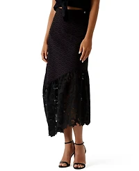 Guess Women's Pull-On Flared Midi Skirt