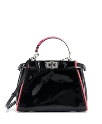 Pre-Owned Fendi Mini Resin Handle Peekaboo Bag Patent