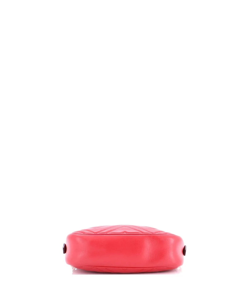 Pre-Owned Gucci Small Gg Marmont Shoulder Bag Matelasse Leather