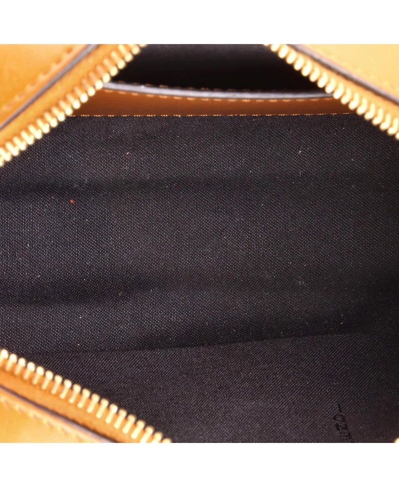 Pre-Owned Fendi Mini Camera Case Bag Zucca Embossed Leather