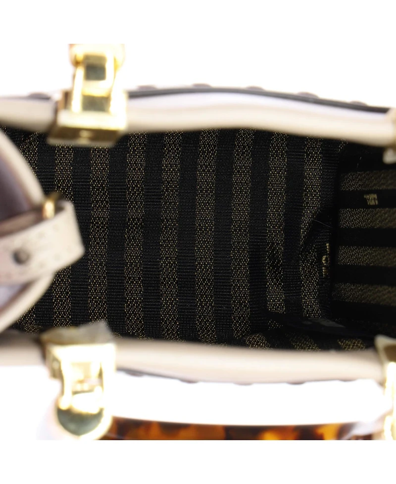 Pre-Owned Fendi Mini Sunshine Shopper Tote Leather