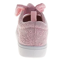 Laura Ashley Big Girls Mj Style Sneakers Mary Jane Casual Wear Easy On/Off Stylish Comfort Fit (Toddler )