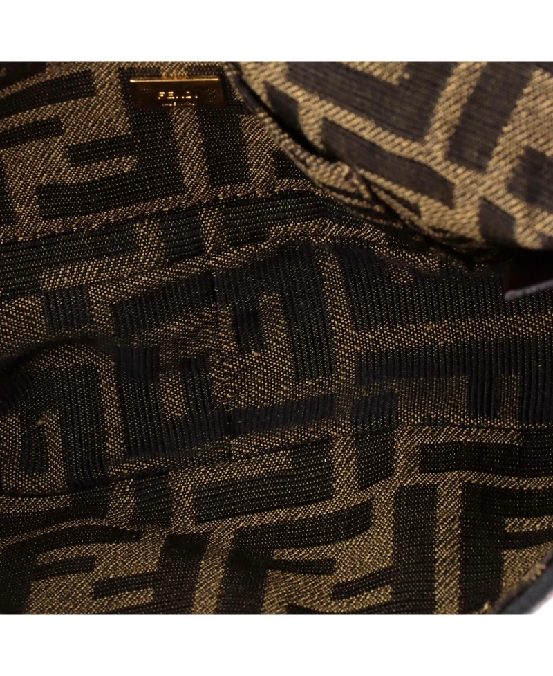 Pre-Owned Fendi Mini Baguette Nm Bag Zucca Canvas