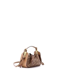 Pre-Owned Fendi Mini Pomodorino Bucket Bag Zucca Coated Canvas