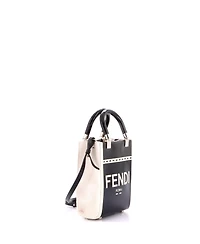 Pre-Owned Fendi Mini Sunshine Shopper Tote Patent and Canvas