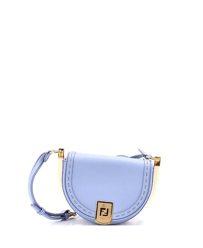 Pre-Owned Fendi Moonlight Flap Bag Leather with Plexiglass Detail