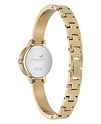 Olivia Burton Women's Mini Classic Gold Tone Stainless Steel Bangle Bracelet Watch, 23mm