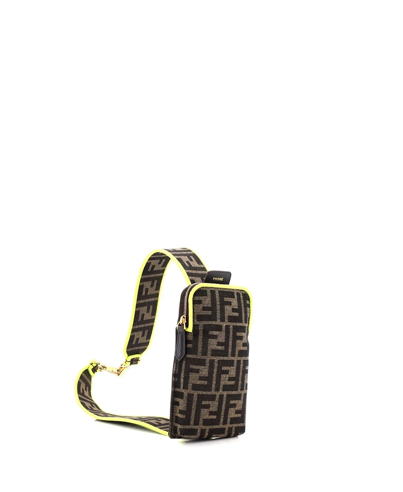 Pre-Owned Fendi Strap You Shoulder Strap with Pouch Zucca Canvas