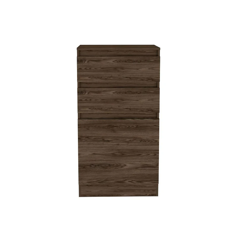 flynama Modern 5 Drawer Dresser Solid Wood Cabinet with Metal Handles for Bedroom Home Office Hallway