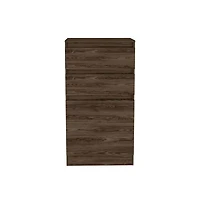 flynama Modern 5 Drawer Dresser Solid Wood Cabinet with Metal Handles for Bedroom Home Office Hallway