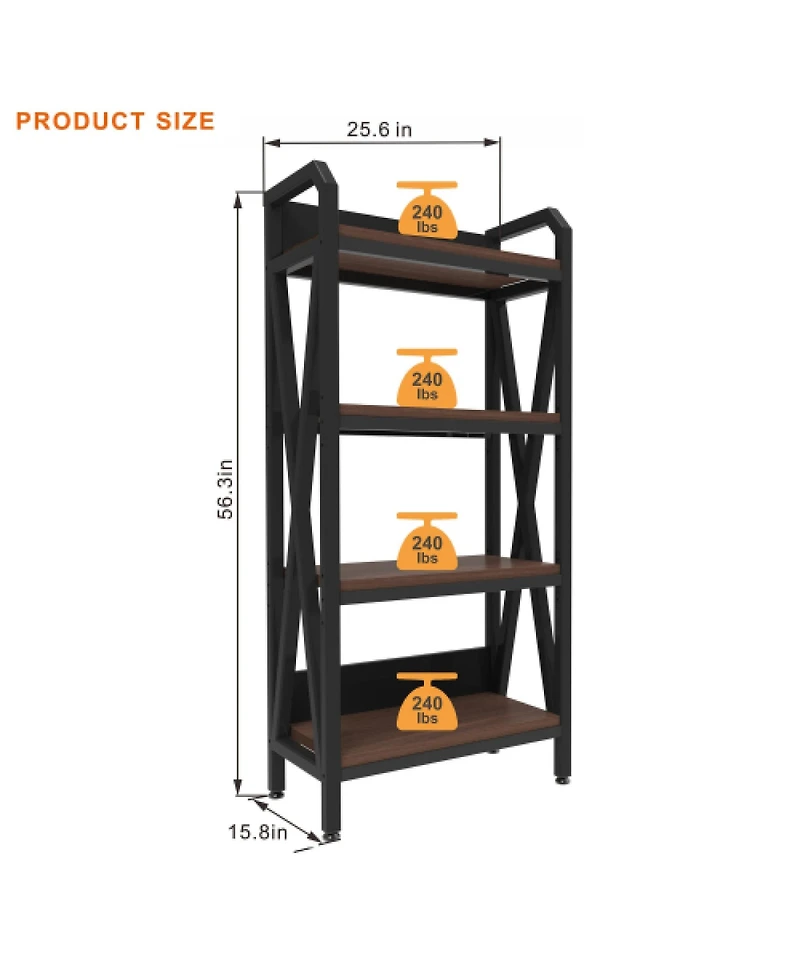 Rainsken 4-Level Storage Shelves