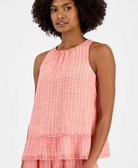 Vince Camuto Women's Peplum-Hem Sleeveless Top