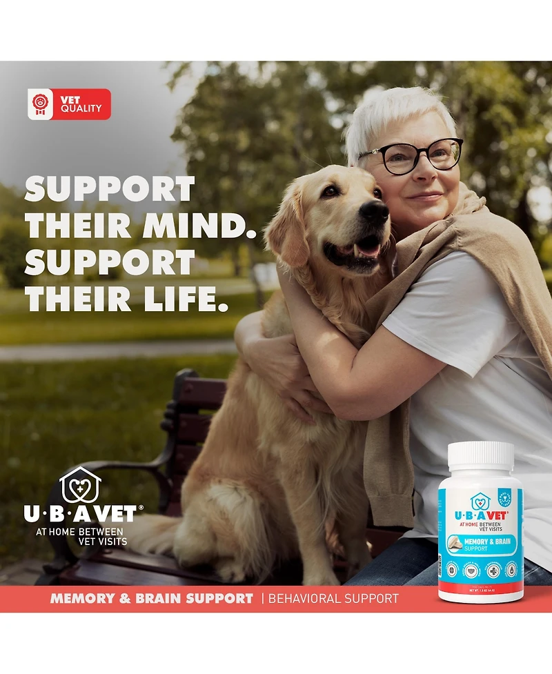 Ubavet Cognadin Memory & Brain Support for Senior Dogs – (90 ct)