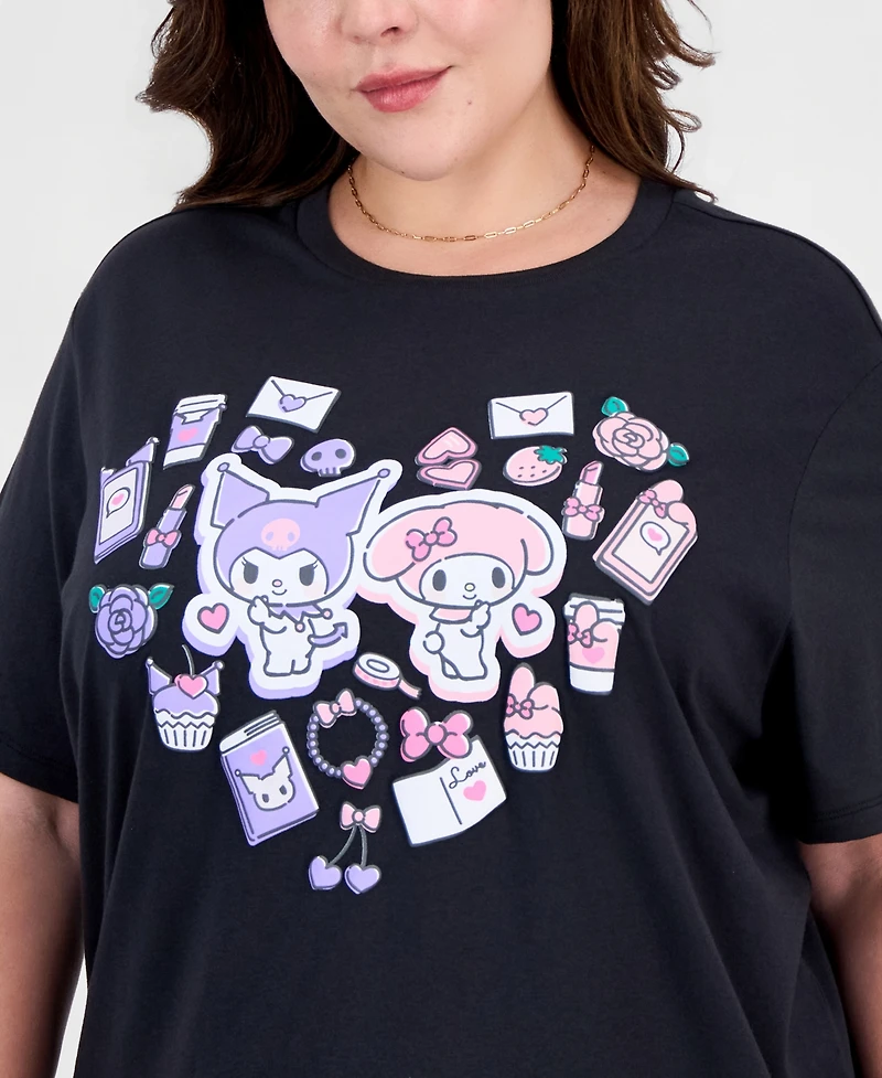 Love Tribe Trendy Plus Sanrio Graphic Print T-Shirt