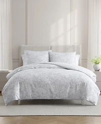 Vera Wang Nebulous Flower Cotton 3-Pc. Comforter Set