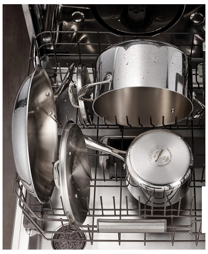 Tramontina Signature Tri-Ply Clad Stainless Steel 10-Piece Cookware Set with Lids