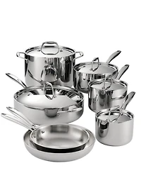 Tramontina Gourmet Tri-Ply Clad 12 Pc Cookware Set