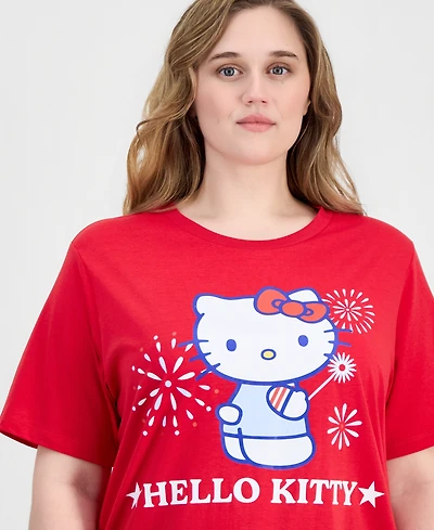 Grayson Threads, The Label Trendy Plus Hello Kitty Graphic Print T-Shirt