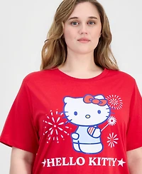 Grayson Threads, The Label Trendy Plus Hello Kitty Graphic Print T-Shirt