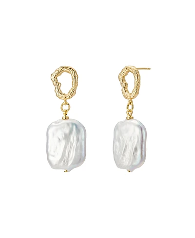 Untamed Petals Gemma Pearl Drop Earrings