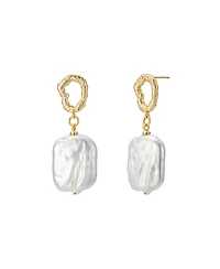 Untamed Petals Gemma Pearl Drop Earrings