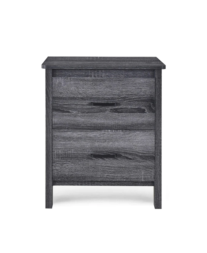 Flynama Versatile Neutral Nightstand with Storage Space Modern Bedroom Furniture Bedside End Table