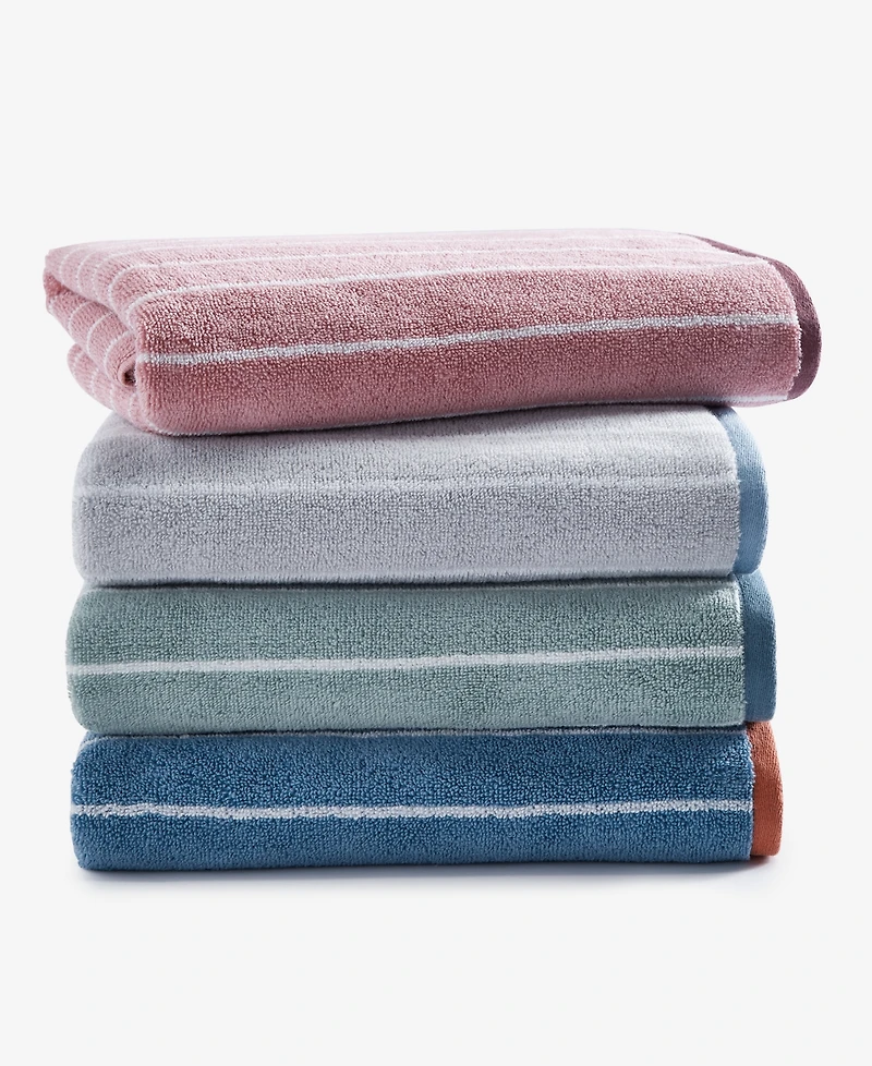 Arch Studio Quick Dry Striped Bath Towel, Macy's Exclusive